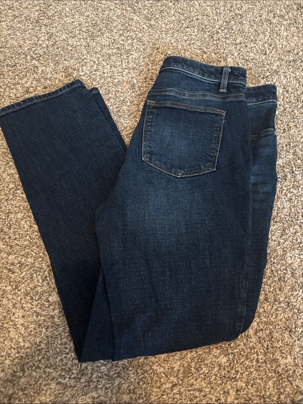 Talbots Women's Straight Leg Jeans — Dark Blue Denim
